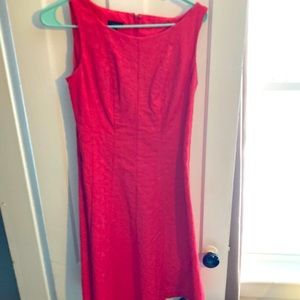 Talbots damask pink dress